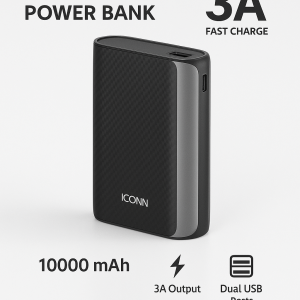 ⚡ ICONN 10000mAh Power Bank – Model ES-PB4775