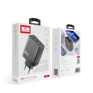🔌⚡ Earldom EU-41 64W GaN Charger – Fuqi Maksimale në Madhësi Kompakte!